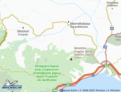 Carte MICHELIN Aidonochori - ViaMichelin