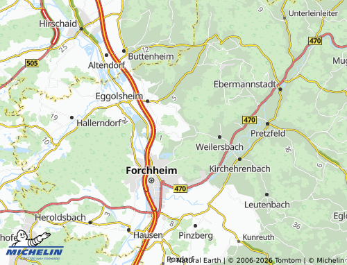 MICHELIN Bammersdorf map - ViaMichelin