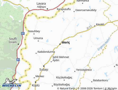 Mappa MICHELIN B.doğanca - ViaMichelin