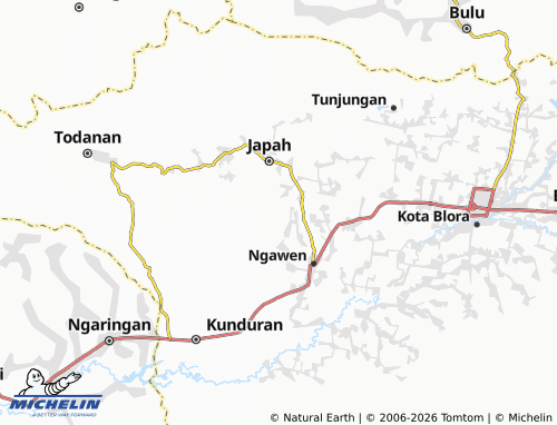 Carte MICHELIN Tengger - ViaMichelin