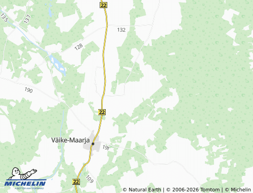 MICHELIN Pandivere map - ViaMichelin