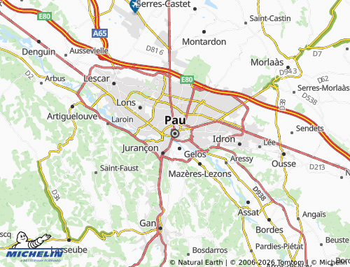 Mapa MICHELIN Pau - ViaMichelin
