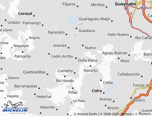 MICHELIN Doña Elena map - ViaMichelin