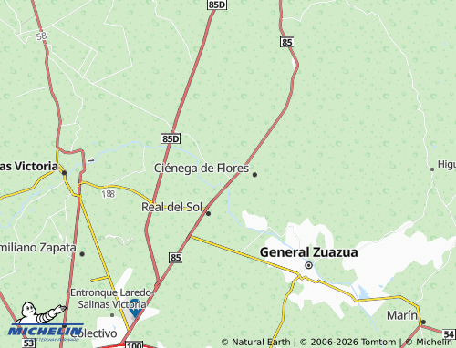 Mapa MICHELIN Valle de Las Flores - ViaMichelin