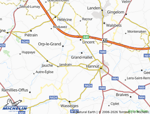 MICHELIN Petit-Hallet map - ViaMichelin