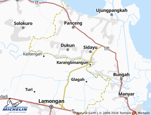 Carte MICHELIN Sekargadung - ViaMichelin