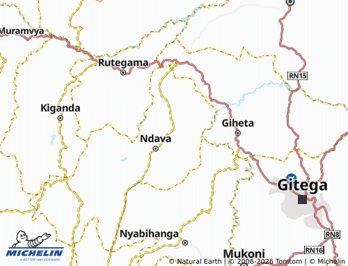 MICHELIN Kigina map - ViaMichelin