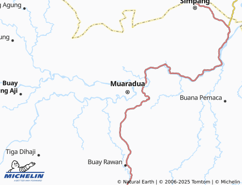 MICHELIN Gunung Tiga map - ViaMichelin