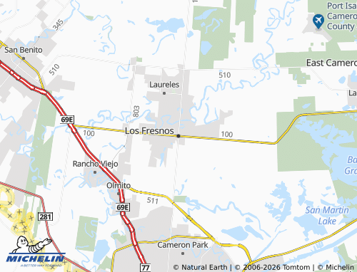 Mapa MICHELIN Los Fresnos - ViaMichelin