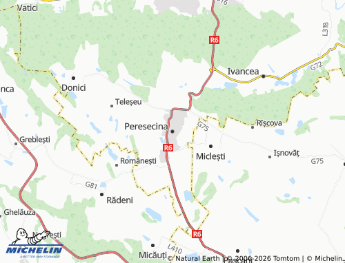 Mapa MICHELIN Peresecina - ViaMichelin