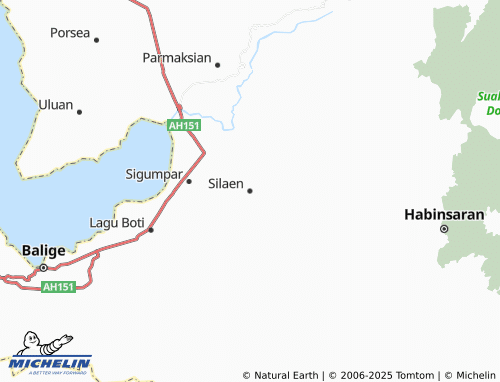 MICHELIN Silaen map - ViaMichelin
