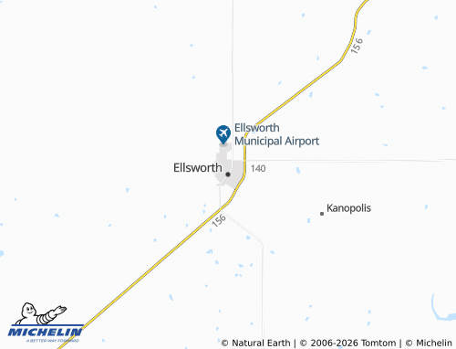 Carte MICHELIN Ellsworth - ViaMichelin
