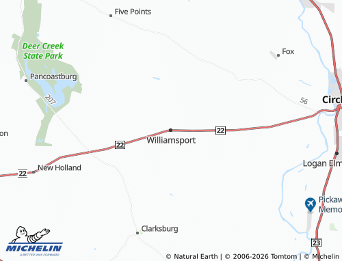 Kaart MICHELIN Williamsport - ViaMichelin