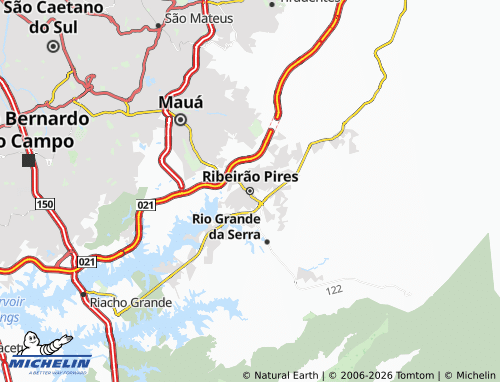 Mapa MICHELIN Ribeirão Pires - ViaMichelin