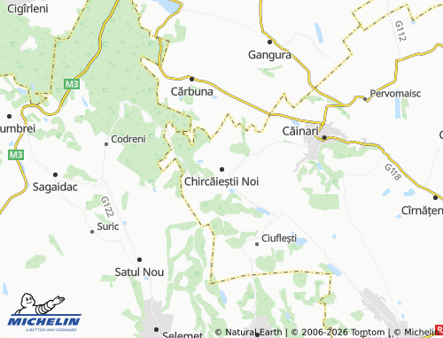MICHELIN Chircăieștii Noi map - ViaMichelin