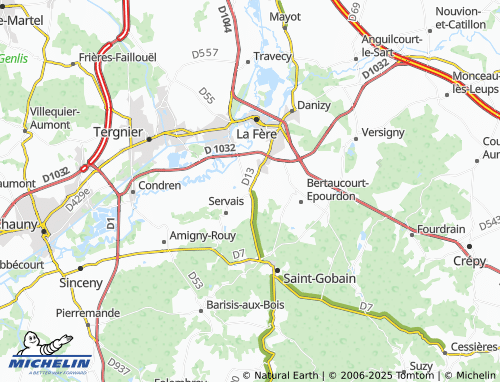 Carte MICHELIN Deuillet - ViaMichelin