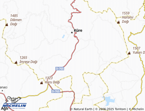 MICHELIN Uzunöz map - ViaMichelin