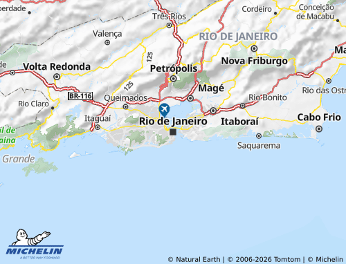 Mappa MICHELIN Rio de Janeiro - ViaMichelin
