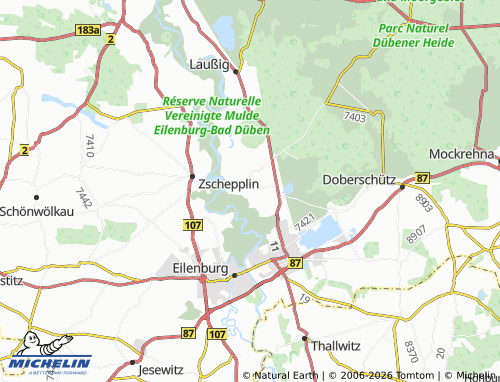 Carte MICHELIN Mensdorf - ViaMichelin