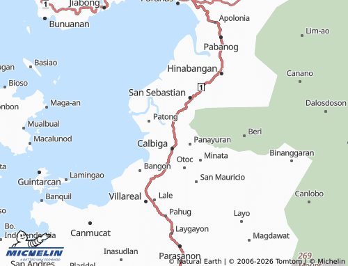 MICHELIN Polangi map - ViaMichelin