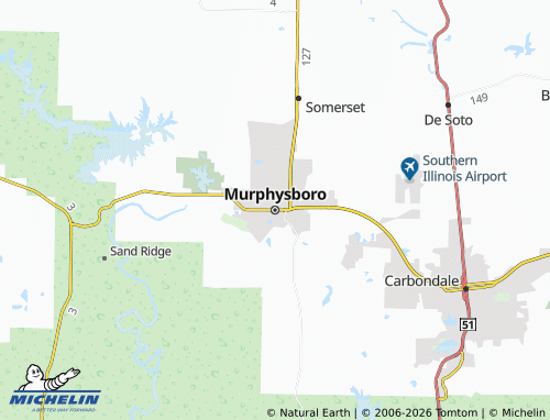 Mapa MICHELIN Murphysboro - ViaMichelin