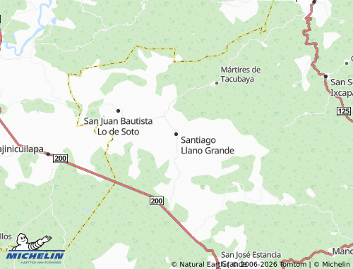 Kaart MICHELIN Santiago Llano Grande - ViaMichelin