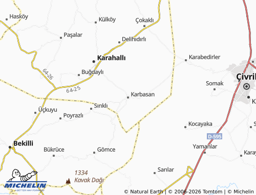 Mapa MICHELIN Karbasan - ViaMichelin