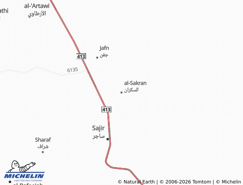 Carte MICHELIN al-Sakran - ViaMichelin