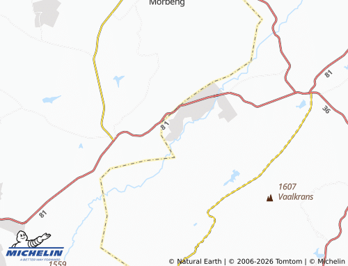 MICHELIN-Landkarte Motshele - ViaMichelin