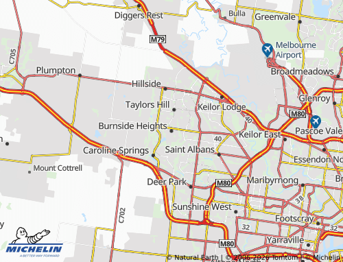 MICHELIN Burnside Heights map - ViaMichelin