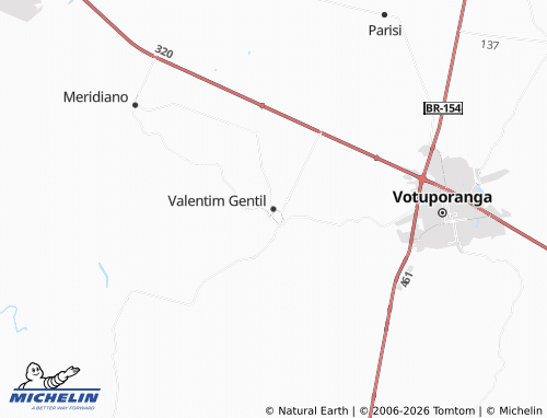 Mapa MICHELIN Valentim Gentil - ViaMichelin
