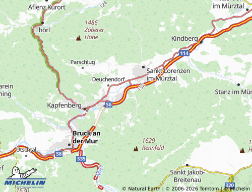 MICHELIN Pötschach map - ViaMichelin