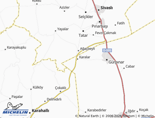 Mappa MICHELIN Karalar - ViaMichelin