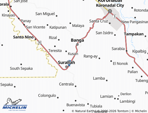 MICHELIN Liwanay map - ViaMichelin