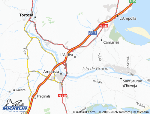 Carte MICHELIN L'Aldea - ViaMichelin