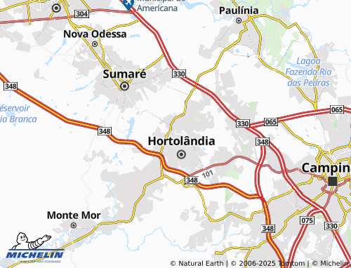 MICHELIN Loteamento Remanso Campineiro map - ViaMichelin