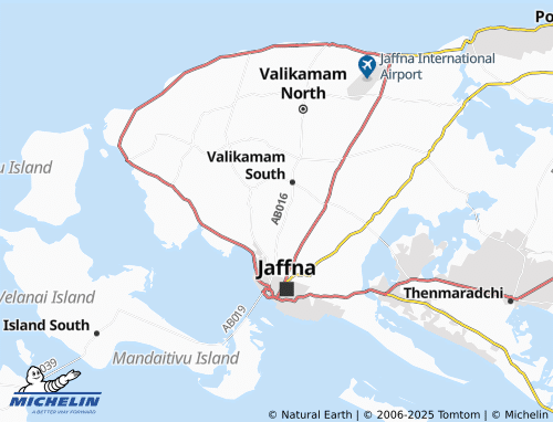 MICHELIN Thavady North map - ViaMichelin