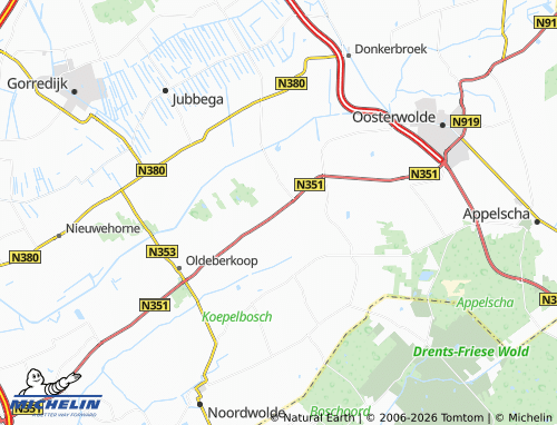 Carte MICHELIN Nijeberkoop - ViaMichelin