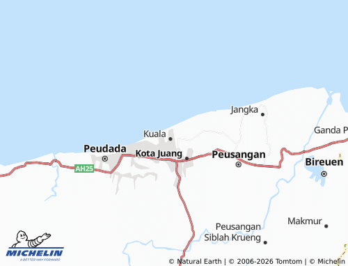 Mapa MICHELIN Krueng Juli Timur - ViaMichelin