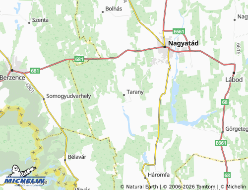 Mapa MICHELIN Tarany - ViaMichelin