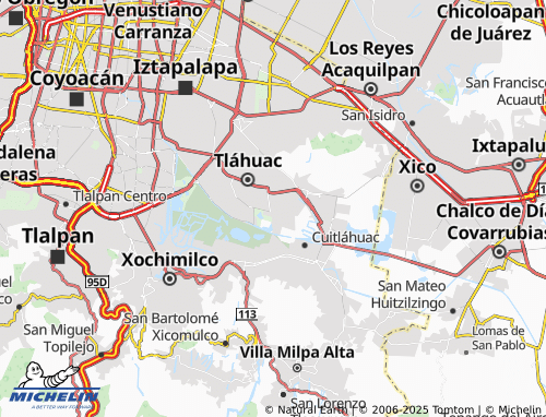 MICHELIN La Conchita Zapotitlán A map - ViaMichelin