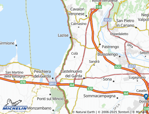 MICHELIN Colà map - ViaMichelin