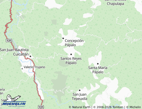 Mappa MICHELIN Santos Reyes Pápalo - ViaMichelin