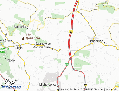 MICHELIN Biskupice map - ViaMichelin