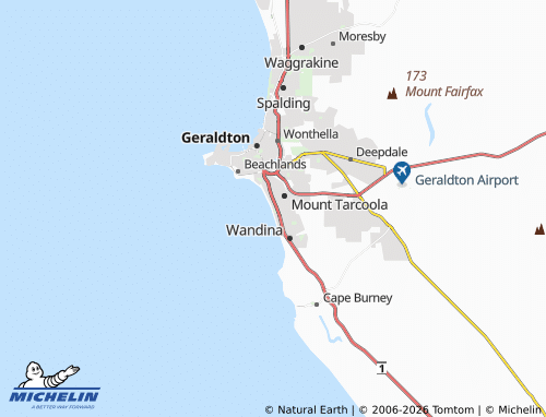 Mapa MICHELIN Tarcoola Beach - ViaMichelin