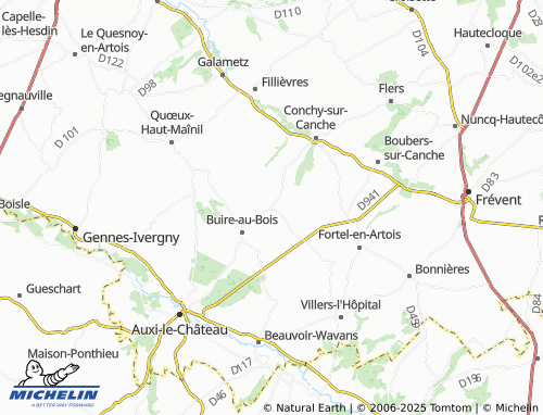 MICHELIN Rougefay map - ViaMichelin