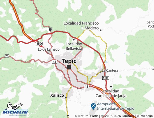 Kaart MICHELIN Valle Verde CONALEP - ViaMichelin