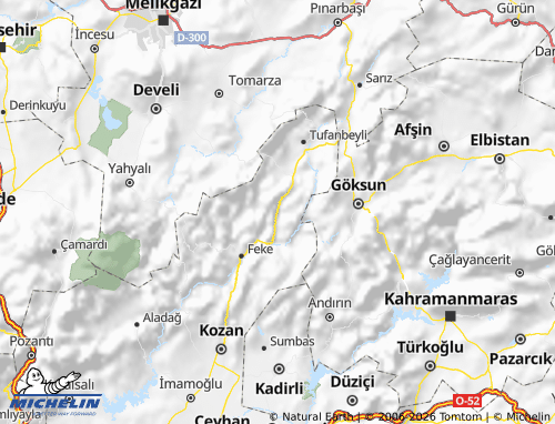 Mappa MICHELIN Saimbeyli - ViaMichelin