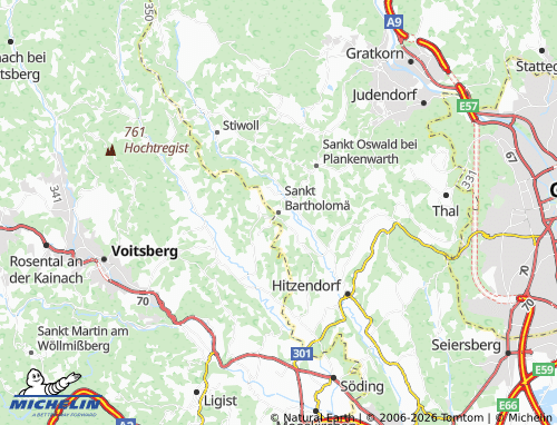 MICHELIN Sankt Bartholomä map - ViaMichelin