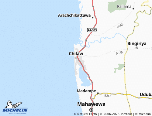 MICHELIN Chilaw map - ViaMichelin